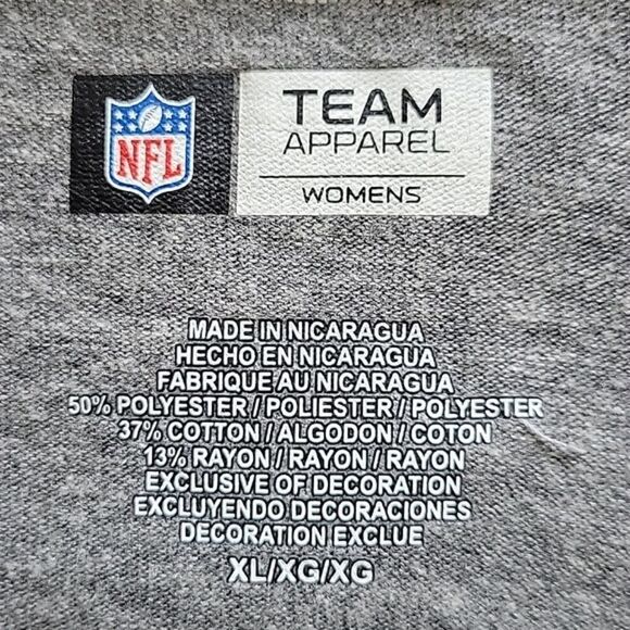 NFL Team Apparel Gray San Francisco 49ers V-Neck T-Shirt size XL Soft Comfy - Picture 8 of 10